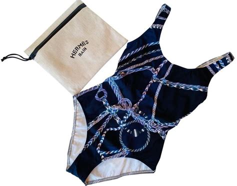 hermes blue swimsuit|authentic hermes swimwear.